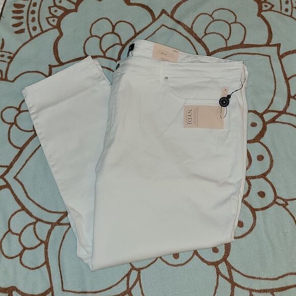 NYDJ Sheri Skinny Ankle Jeans Optic White NWT Plus Size 28 28W - Picture 6 of 10